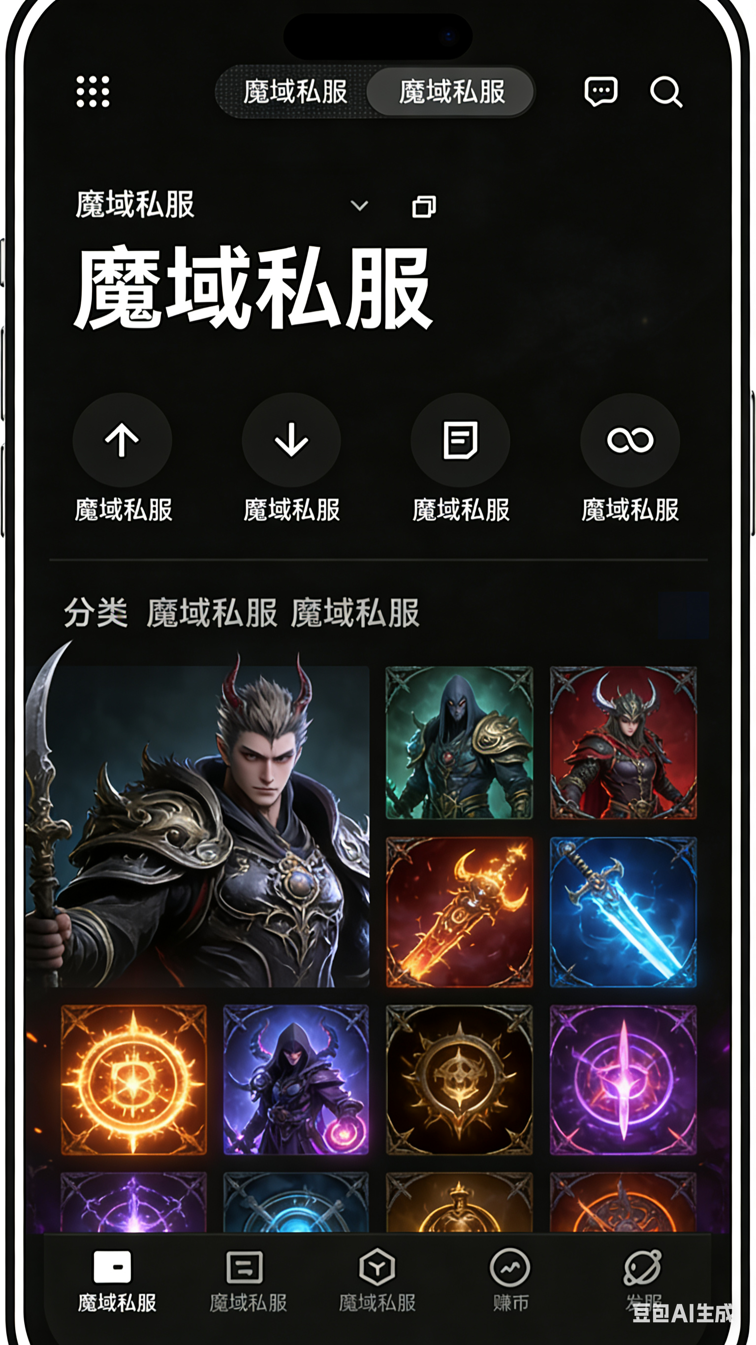 魔域SF军团仓库界面
